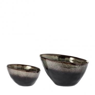 Rudų dubenėlių rinkinys