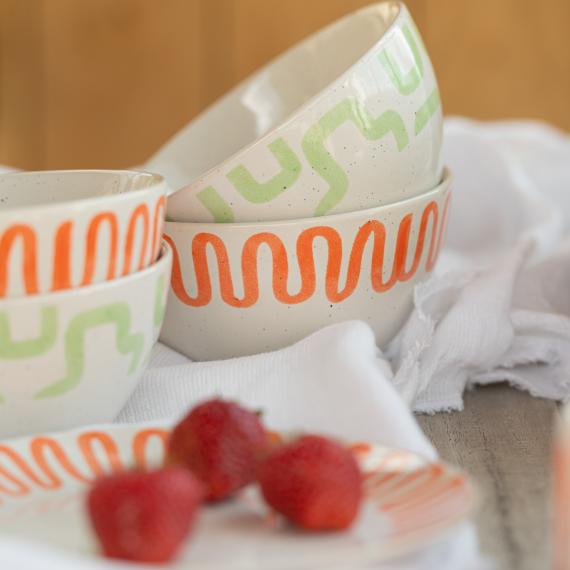 ,,CURVE'' dubenėlis'  15,5cm (oranžinis) 