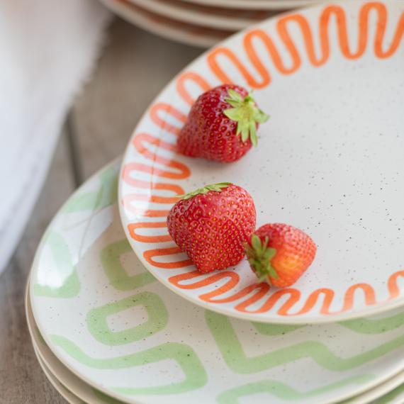 ,,CURVE'' lėkštė 22cm (mėtinė)